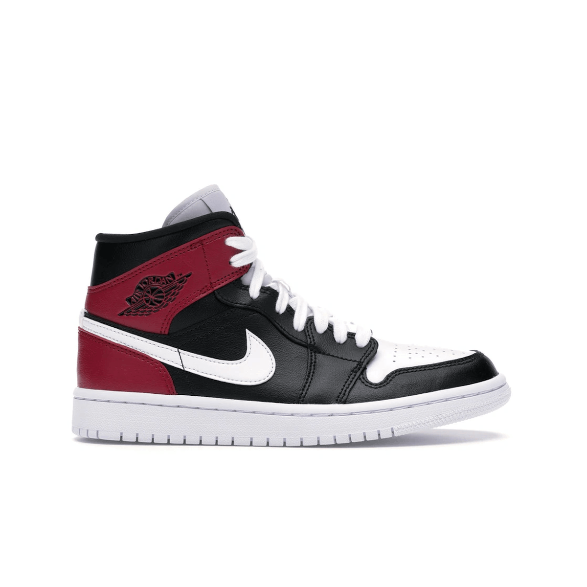 Air Jordan 1 Mid Black Noble Red - Sneakerzone