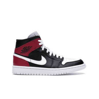 Air Jordan 1 Mid Black Noble Red - Sneakerzone