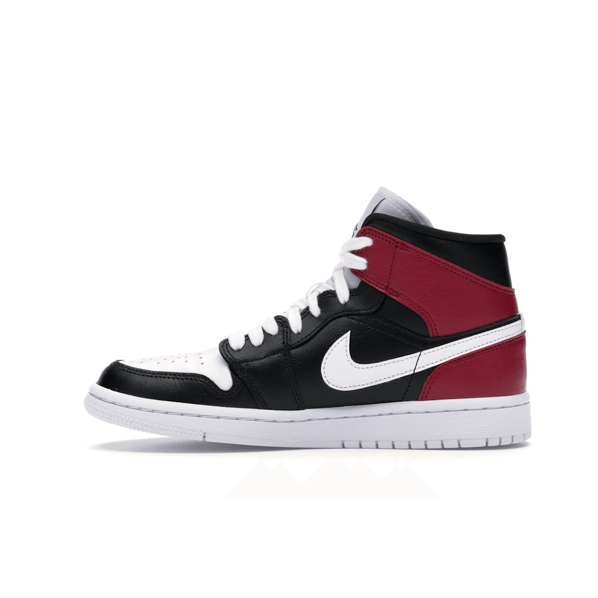 Air Jordan 1 Mid Black Noble Red - Sneakerzone