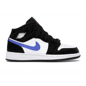 Air Jordan 1 Mid Black Racer Blue White - Sneakerzone