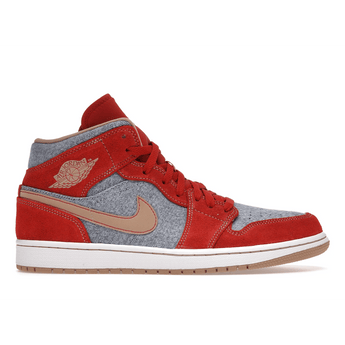 Air Jordan 1 Mid Denim Red - Sneakerzone