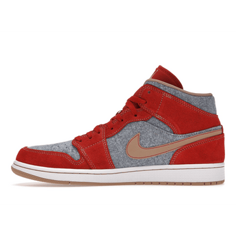Air Jordan 1 Mid Denim Red - Sneakerzone