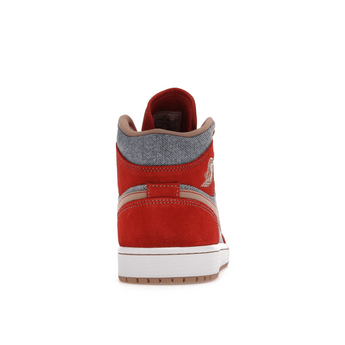 Air Jordan 1 Mid Denim Red - Sneakerzone
