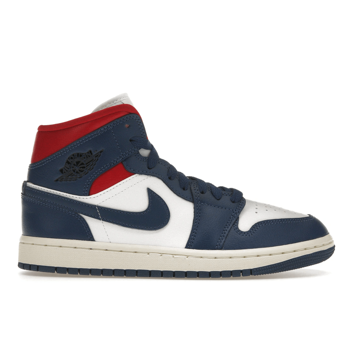 Air Jordan 1 Mid French Blue Gym Red - Sneakerzone