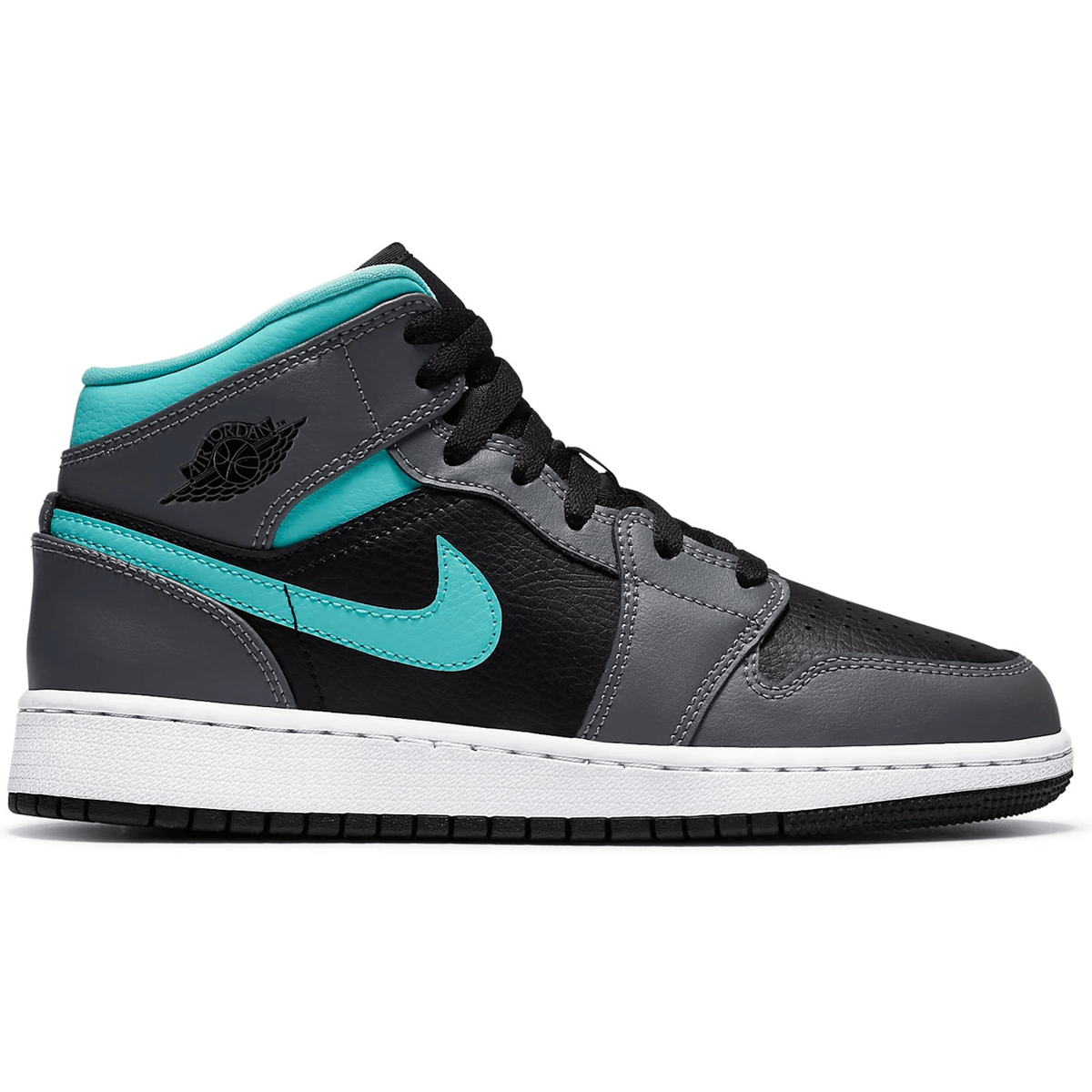 Air Jordan 1 Mid Grey Aqua - Sneakerzone