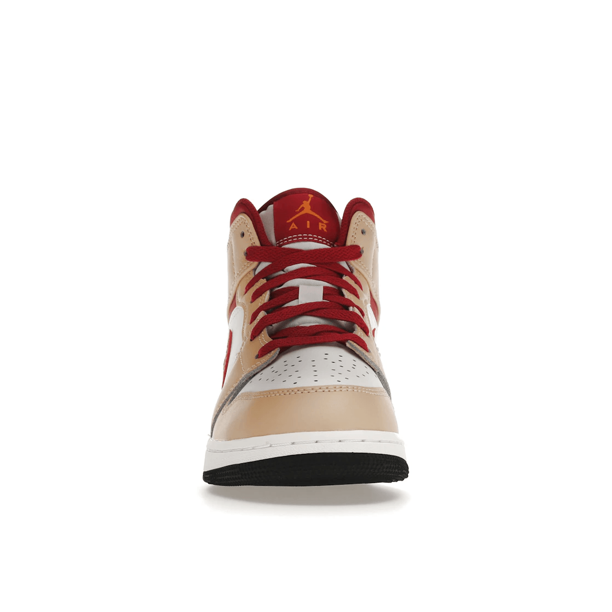 Air Jordan 1 Mid Light Curry Cardinal - Sneakerzone