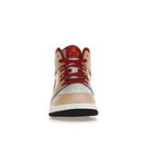 Air Jordan 1 Mid Light Curry Cardinal - Sneakerzone