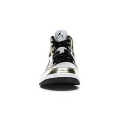 Air Jordan 1 Mid Metallic Gold Black White - Sneakerzone