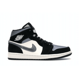 Air Jordan 1 Mid Satin Grey Toe - Sneakerzone