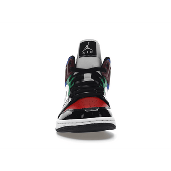 Air Jordan 1 Mid SE Black White Multi-Color - Sneakerzone