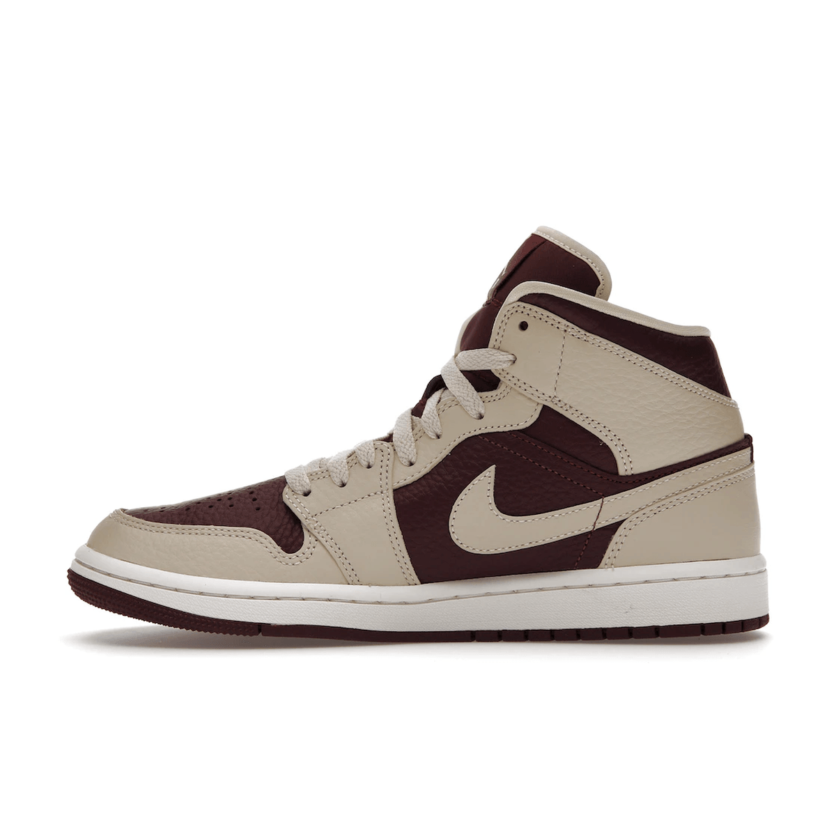 Air Jordan 1 Mid SE Split Beach Cherrywood Red - Sneakerzone