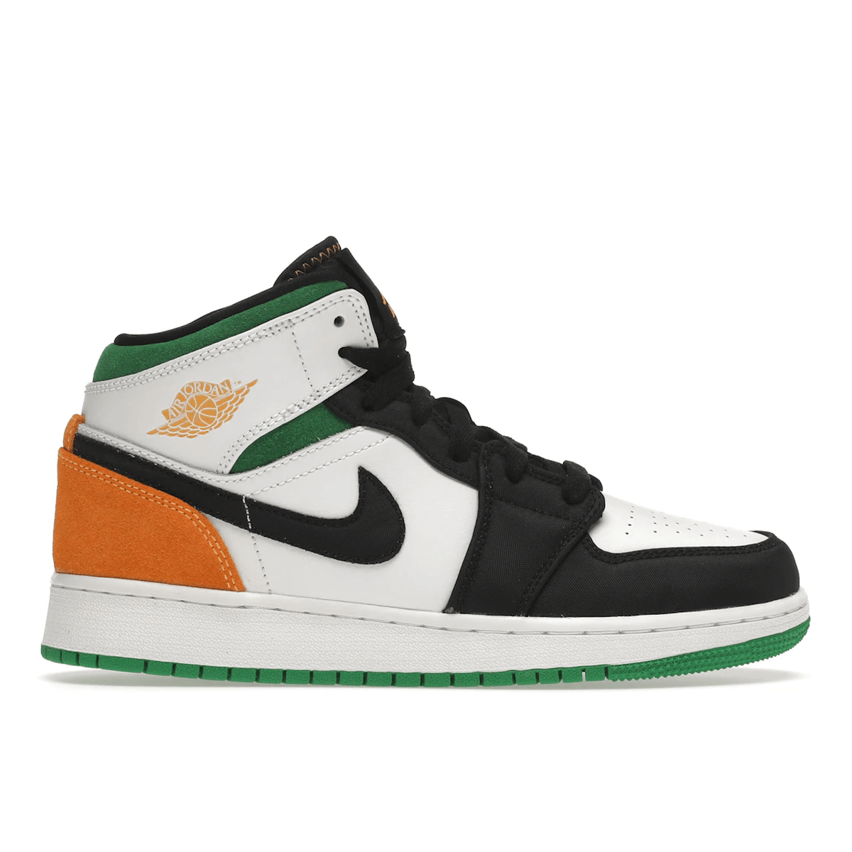 Air Jordan 1 Mid SE White Laser Orange Lucky Green - Sneakerzone