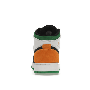 Air Jordan 1 Mid SE White Laser Orange Lucky Green - Sneakerzone