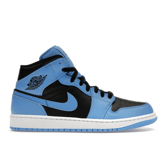 Air Jordan 1 Mid University Blue Black - Sneakerzone