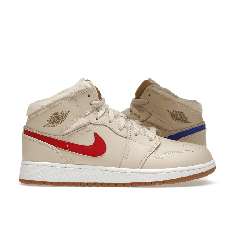 Air Jordan 1 Mid Utility Fleece Pearl White product image