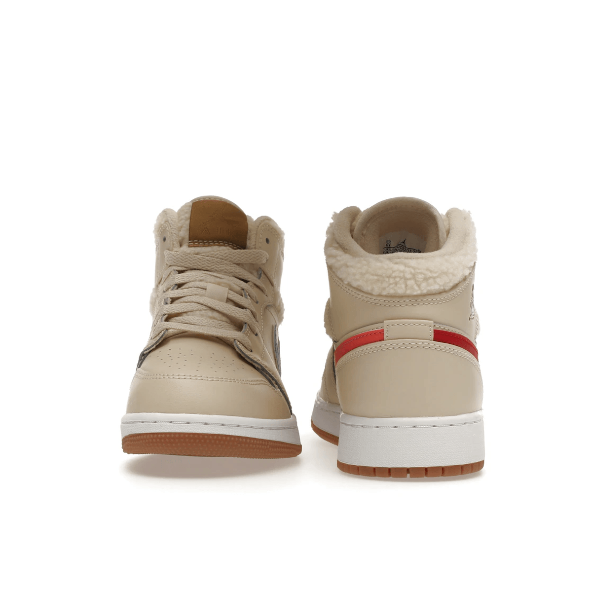 Air Jordan 1 Mid Utility Fleece Pearl White - Sneakerzone