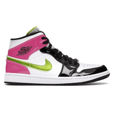 Air Jordan 1 Mid White Black Cyber Pink - Sneakerzone