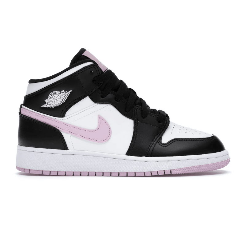 Air Jordan 1 Mid White Black Light Arctic Pink product image
