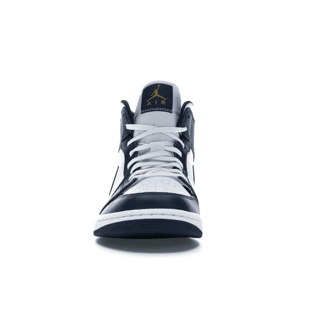 Air Jordan 1 Mid White Metallic Gold Obsidian - Sneakerzone