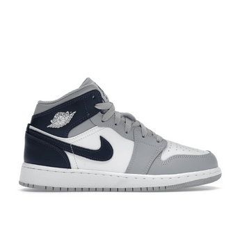 Wolf Grey Jordan Navy White Black Air Jordan Mid Wolf Grey