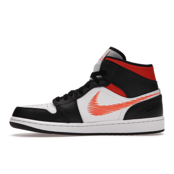 Air Jordan 1 Mid Zig Zag Swoosh Orange - Sneakerzone