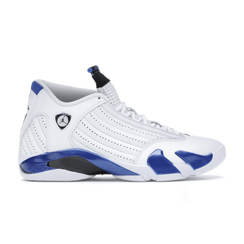 Air Jordan 14 Retro White Hyper Royal - Sneakerzone
