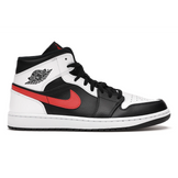 Air Jordan 1 Mid Black Chile Red White