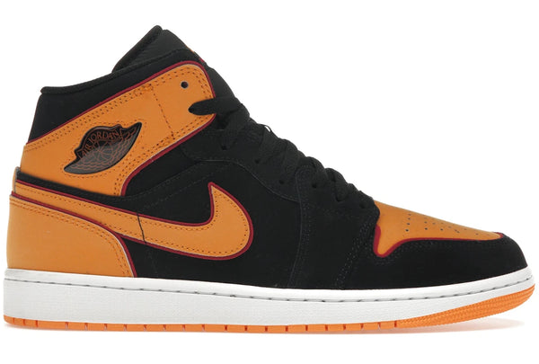 Air Jordan 1 Mid Fat Tongue Black Orange