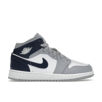 Air Jordan 1 Mid Wolf Grey Midnight Navy