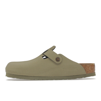 Birkenstock Boston Vegan Birkibuc Khaki