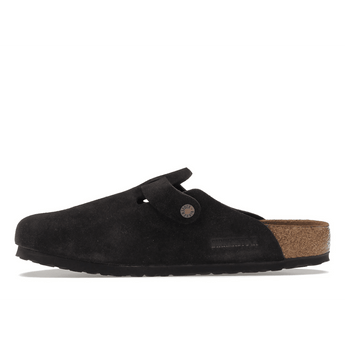 Birkenstock Boston Soft Footbed Suede Mocha - Sneakerzone