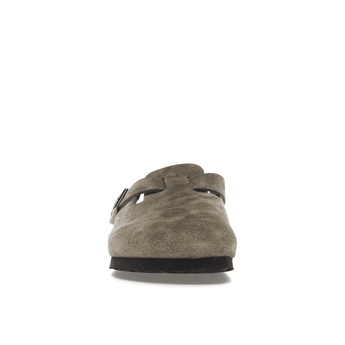Birkenstock Boston Soft Footbed Suede Taupe (Narrow Fit) - Sneakerzone