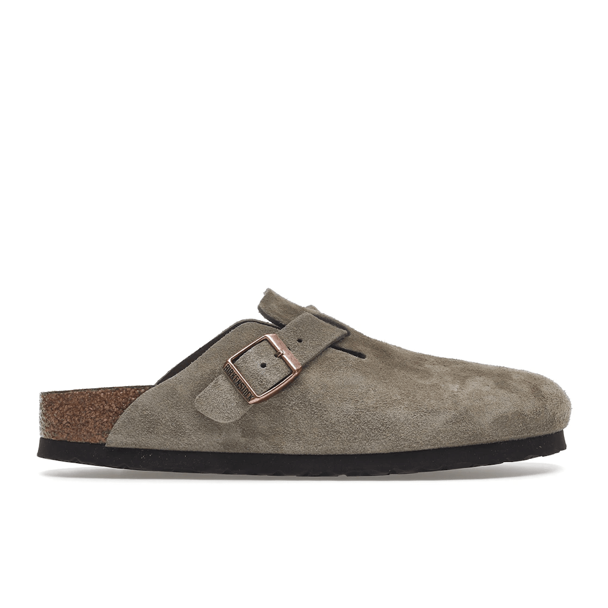 Birkenstock Boston Soft Footbed Suede Taupe (Narrow Fit) - Sneakerzone
