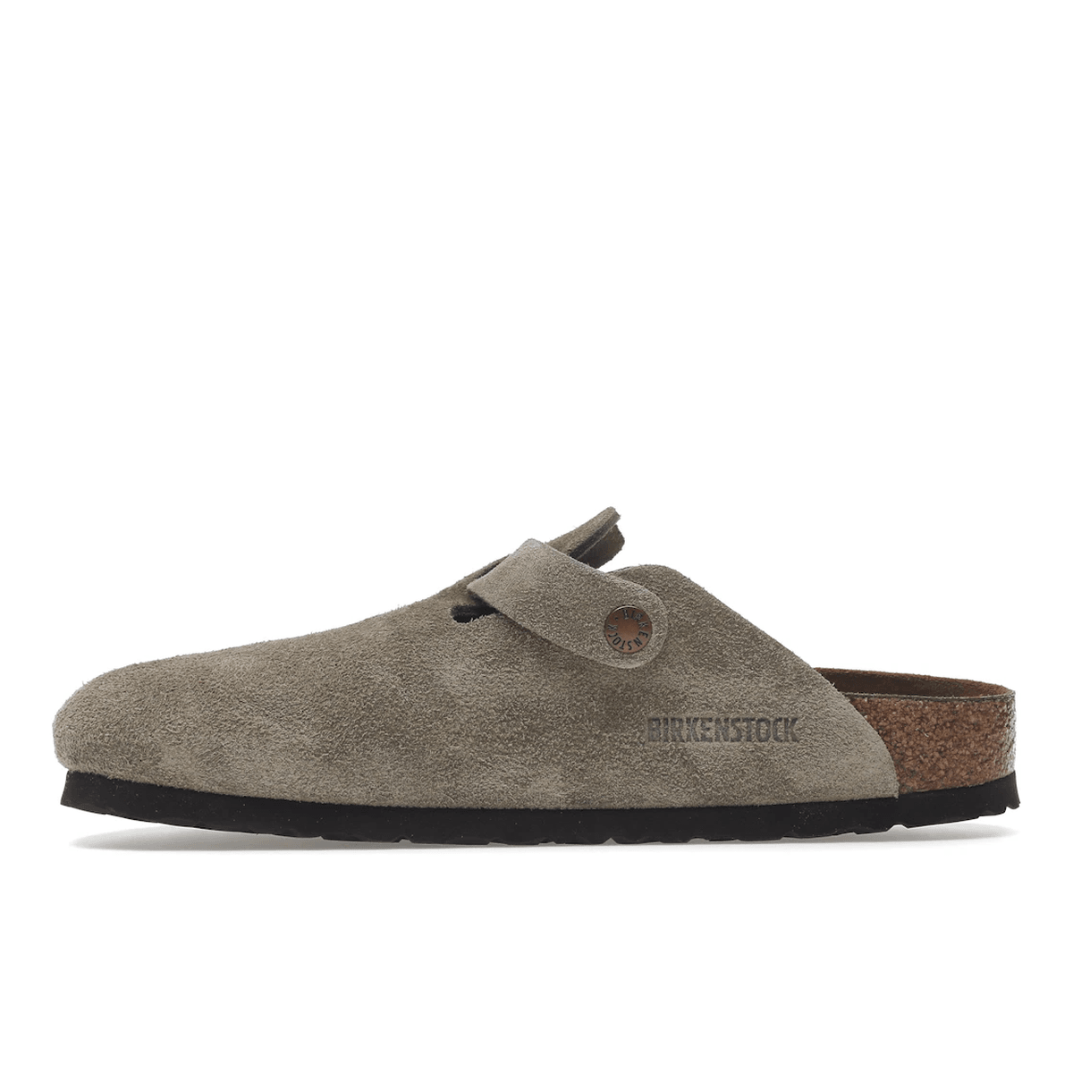 Birkenstock Boston Soft Footbed Suede Taupe (Narrow Fit) - Sneakerzone