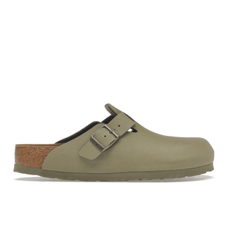 Birkenstock Boston Vegan Birkibuc Khaki - Sneakerzone