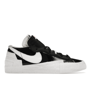 Blazer Low x Sacai Black Patent Leather - Sneakerzone