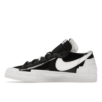 Blazer Low x Sacai Black Patent Leather - Sneakerzone
