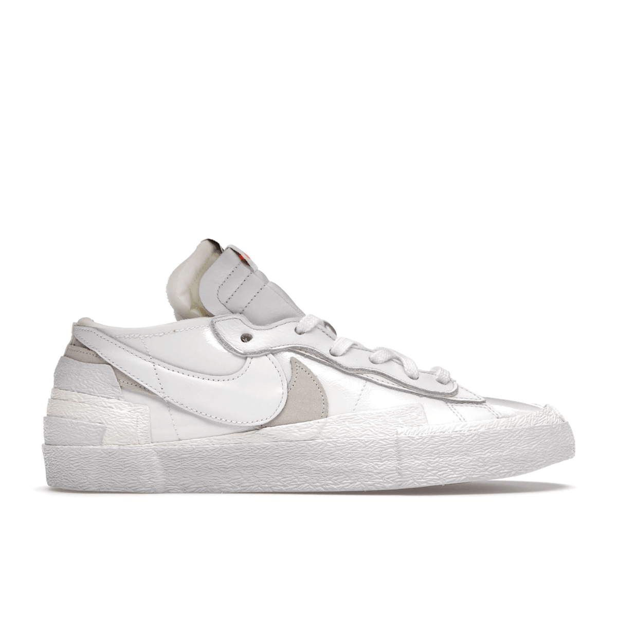 Blazer Low x Sacai White Patent Leather - Sneakerzone