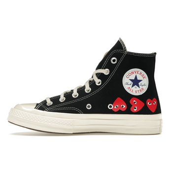 Converse Chuck Taylor All Star 70 Hi Comme des Garcons PLAY Multi-Heart Black