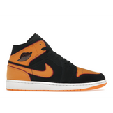 Air Jordan 1 Mid Fat Tongue Black Orange