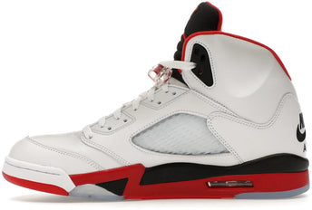 Air Jordan 5 Retro Fire Red Black Tongue