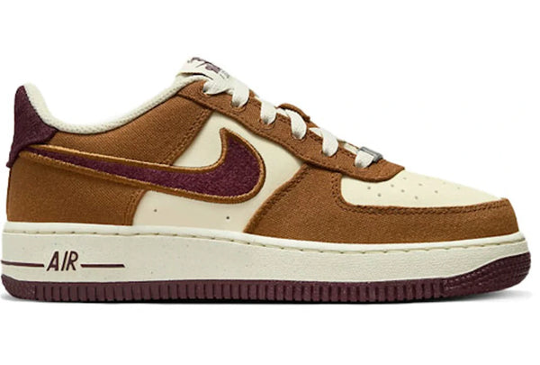 Nike Air Force 1 Low Light British Tan Burgundy Crush