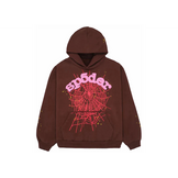 Sp5der Web Hoodie Brown