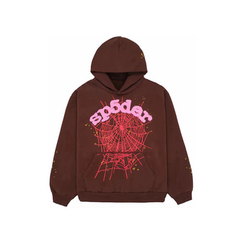 Sp5der Web Hoodie Brown