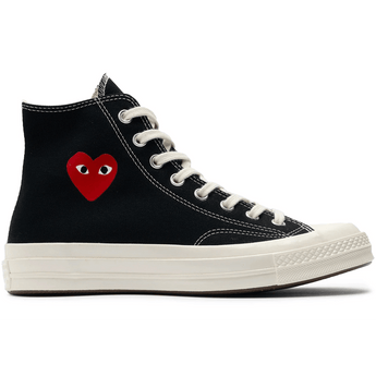 Converse Chuck Taylor All Star 70 Hi Comme des Garcons PLAY Single Heart Black - Sneakerzone
