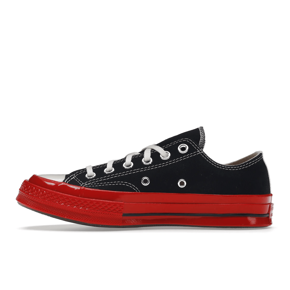 Converse Chuck Taylor All Star 70 Ox Comme des Garcons PLAY Black Red Midsole - Sneakerzone