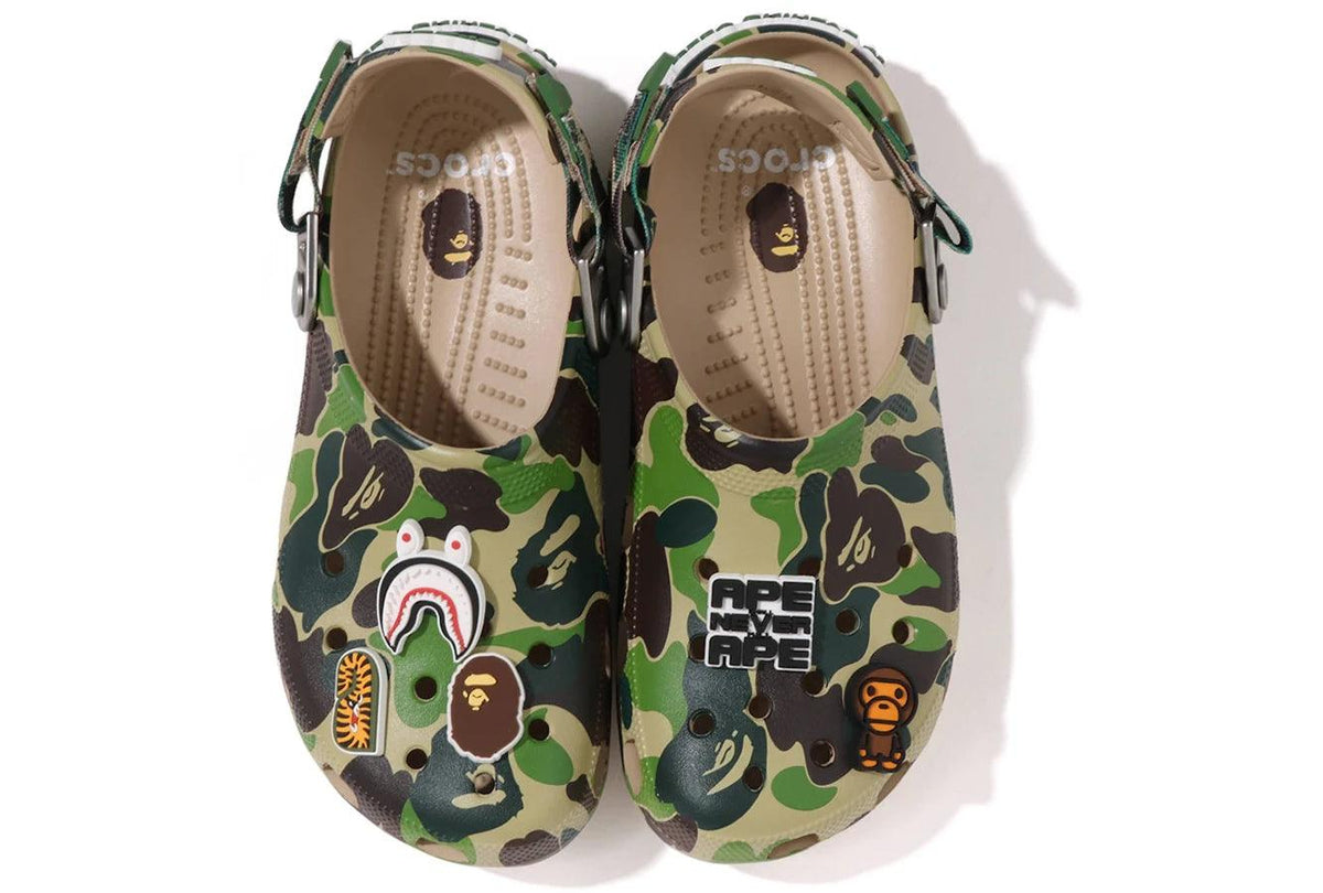 Crocs Classic Clog A Bathing Ape ABC Camo Green secondary image