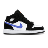 Air Jordan 1 Mid Black Racer Blue White