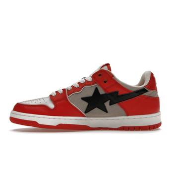 A Bathing Ape Bape SK8 Sta Red Grey