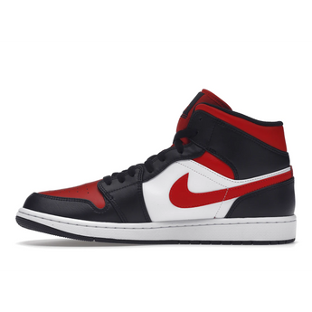 Air Jordan 1 Mid Black Fire Red